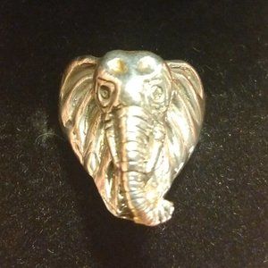 Vintage Silver Elephant Ring